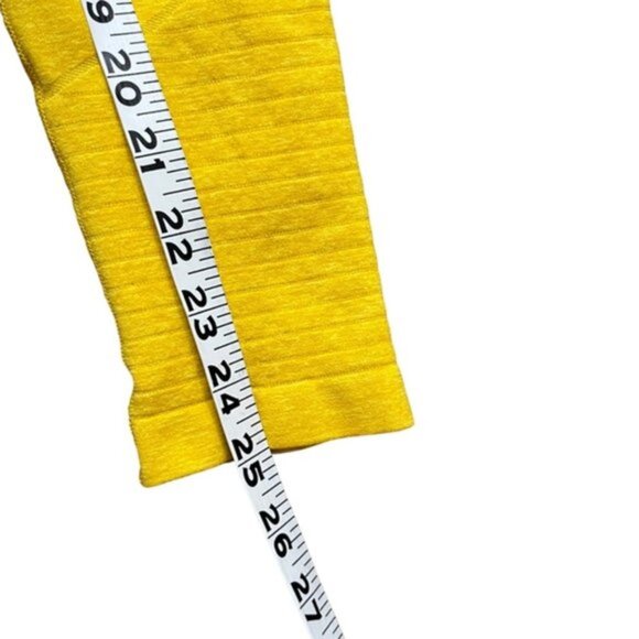 Alphalete Revival Yellow Fitted Stretchy Leggings Women Size M - Picture 8 of 9